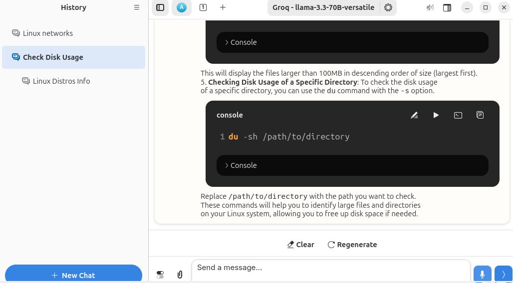 Newelle Ai conversationnelle