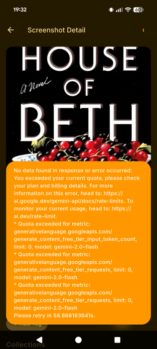 Organiser l'erreur de désordre de capture d'écran Android