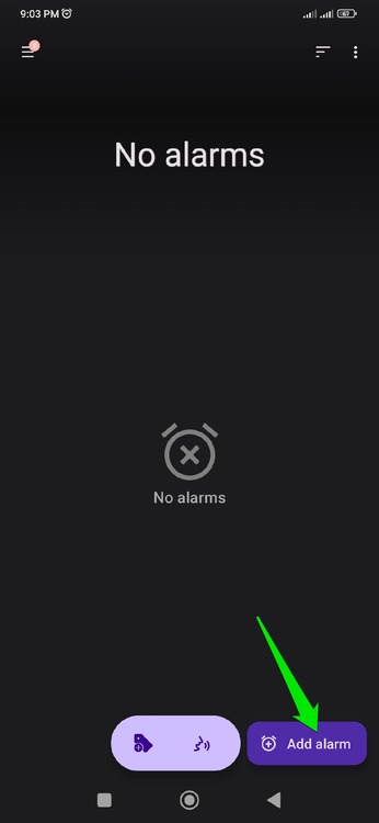 Ajout d'une alarme dans Turbo Alarm