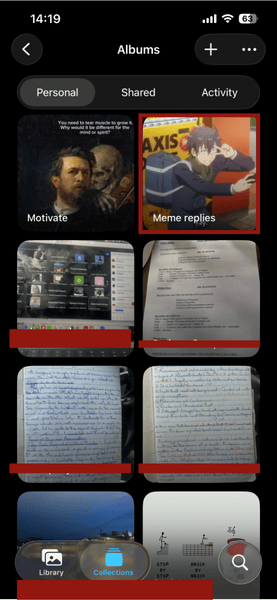 Albums photos pour iPhone