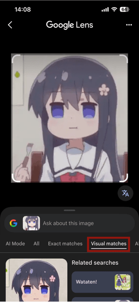 Correspondances visuelles des objectifs iPhone et Google