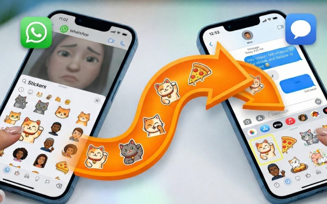 Fatigué de l&rsquo;autocollant FOMO ? Voici comment déplacer vos autocollants WhatsApp vers iMessage
