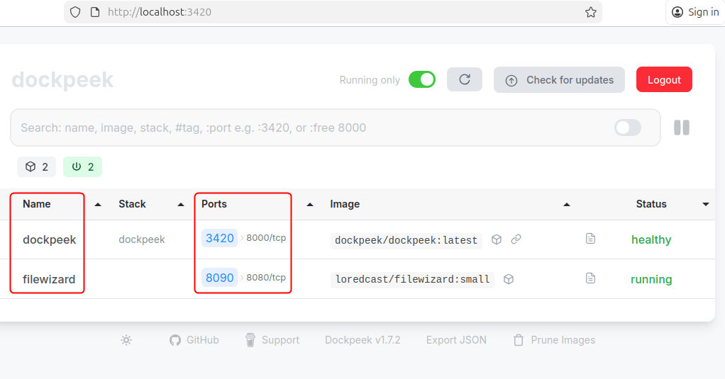 Répertorier les conteneurs