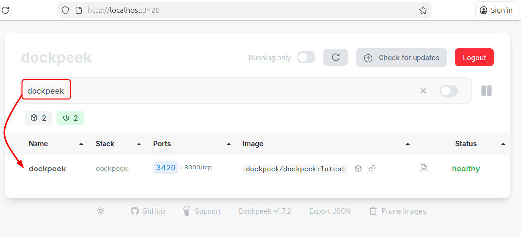 Rechercher des conteneurs