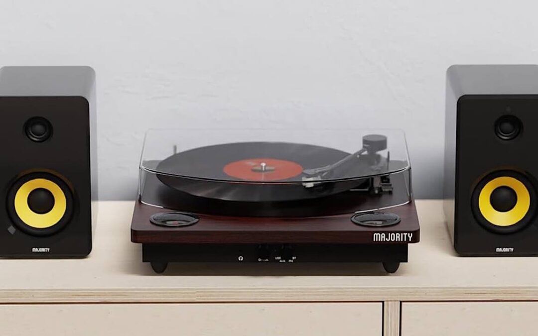 Écoutez de la vieille musique avec une platine vinyle Bluetooth Moto majoritaire