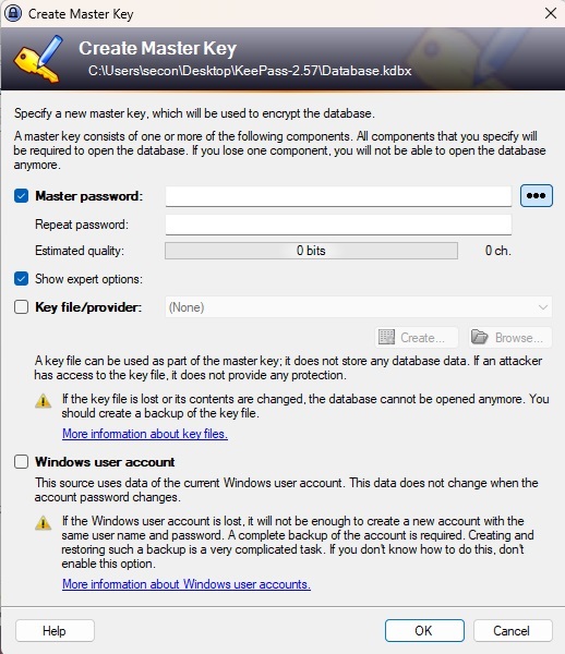 Pourquoi je préfère la configuration de Keepass Password Manager Master Pass