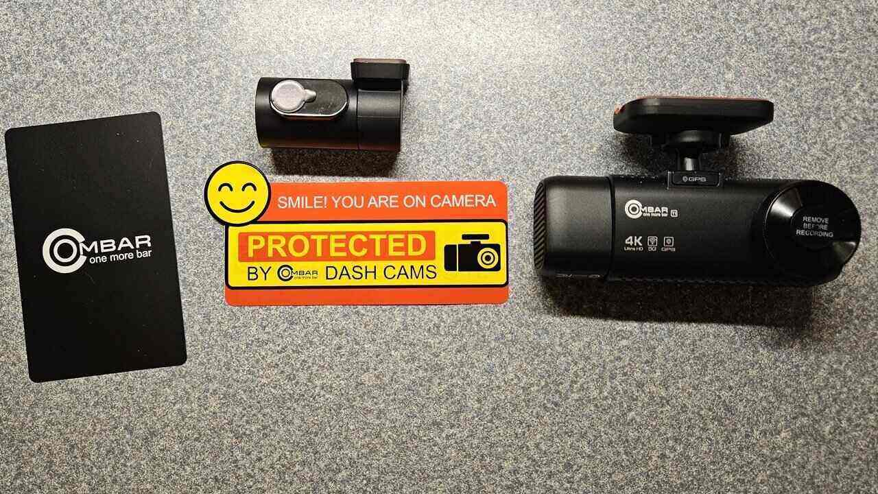 OMBAR front and rear dash cams.