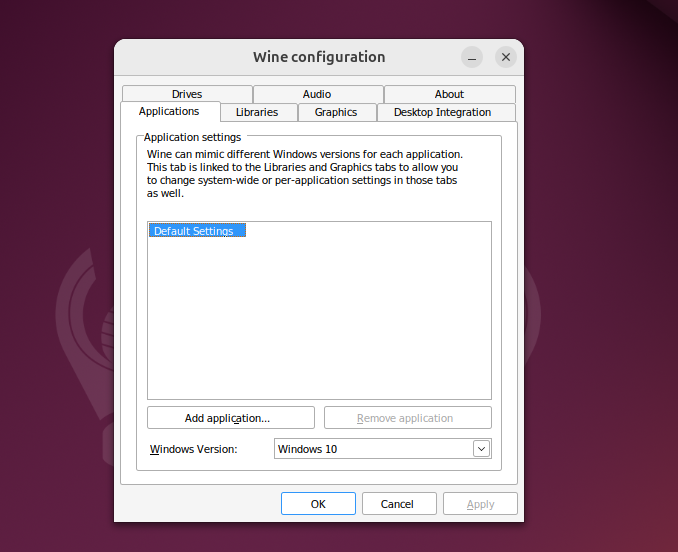 Configuration du vin