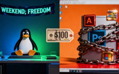 Linux Penguin And Locked Commercial Apps Showing Why Linux Is Not Suitable As A Daily Driver