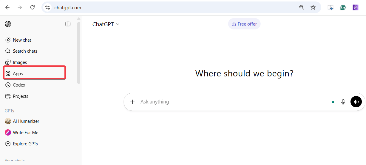Applications Chatgpt