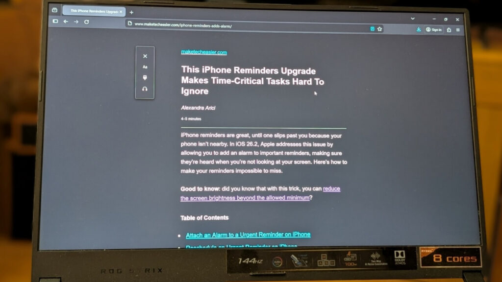 Force Reader Mode Featured