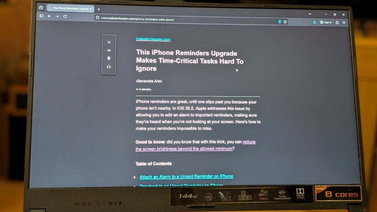 Force Reader Mode Featured