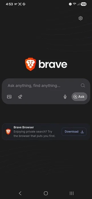 Utiliser Brave dans Weblo.