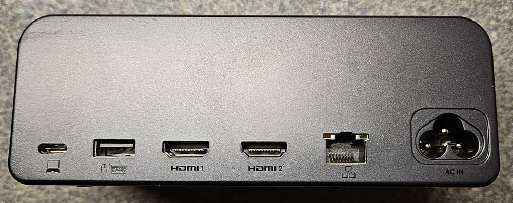 Ports arrière de la station d'accueil MOKiN DockPro PU1102