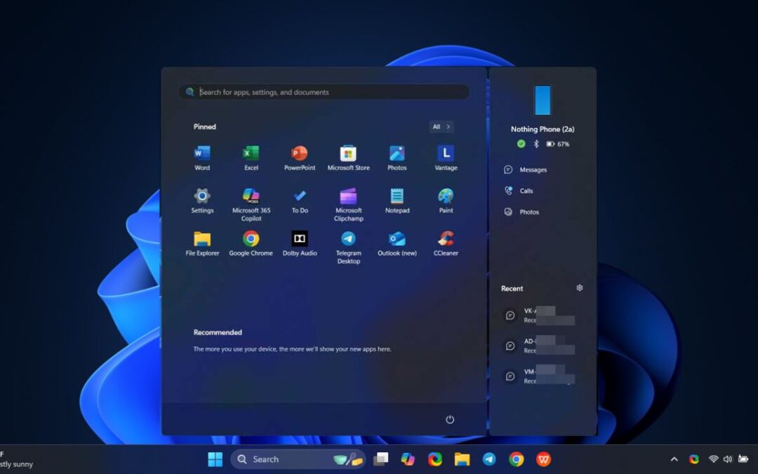 Comment accéder à votre téléphone à partir du menu de démarrage de Windows 11