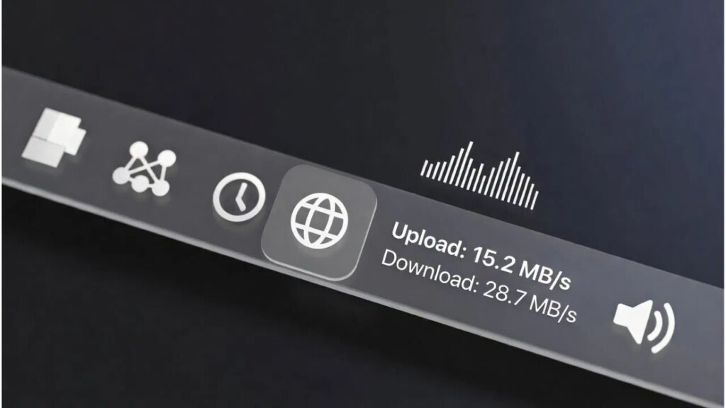 Display Internet Speed Taskbar