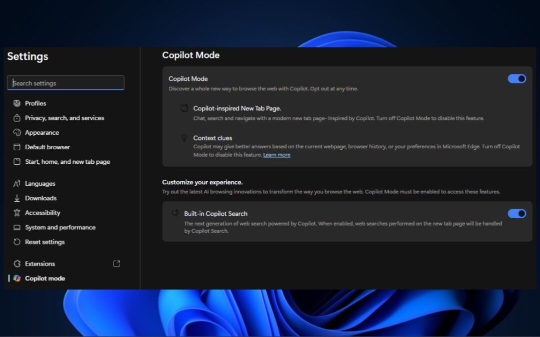 Comment désactiver les fonctionnalités de copilote dans Microsoft Edge