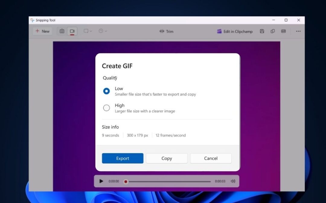 Comment enregistrer votre écran comme GIF avec un outil de snipping dans Windows 11
