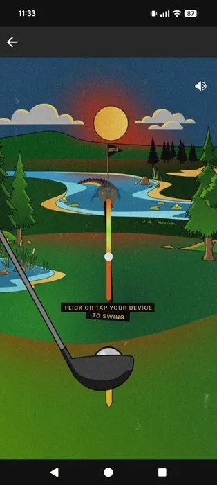 Jouer au jeu Happy Gilmore 2 Tournament dans l'application Spotify. 