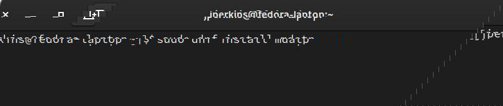 Défenseur sur Linux DNF Install