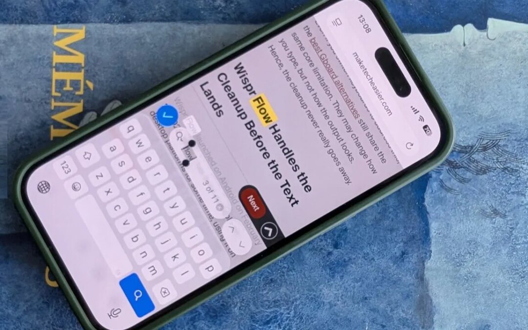Le moyen le plus simple de rechercher une page Web sur iPhone