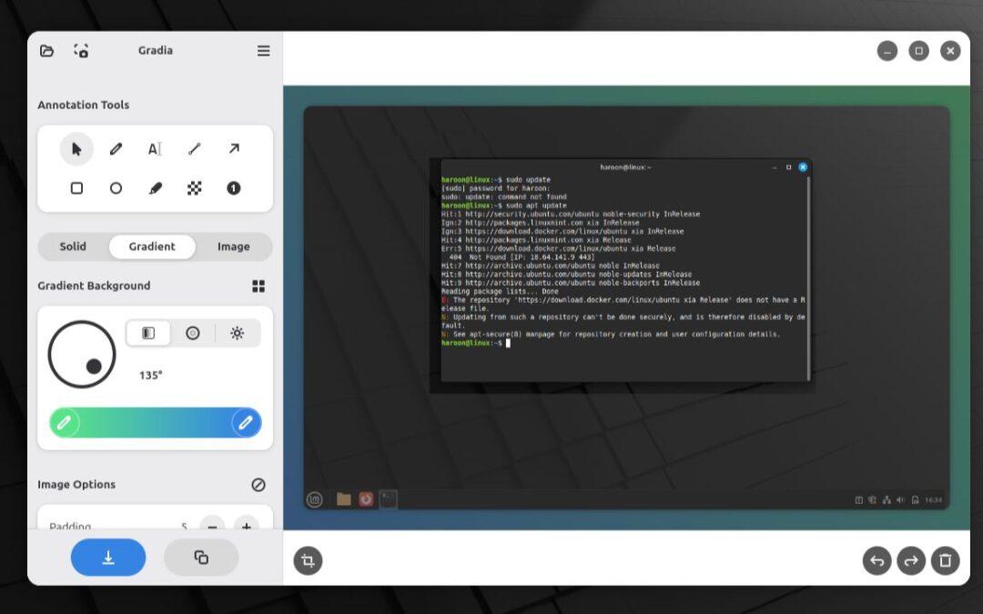 Utilisez Gradia pour prendre et modifier facilement les captures d’écran sur Linux