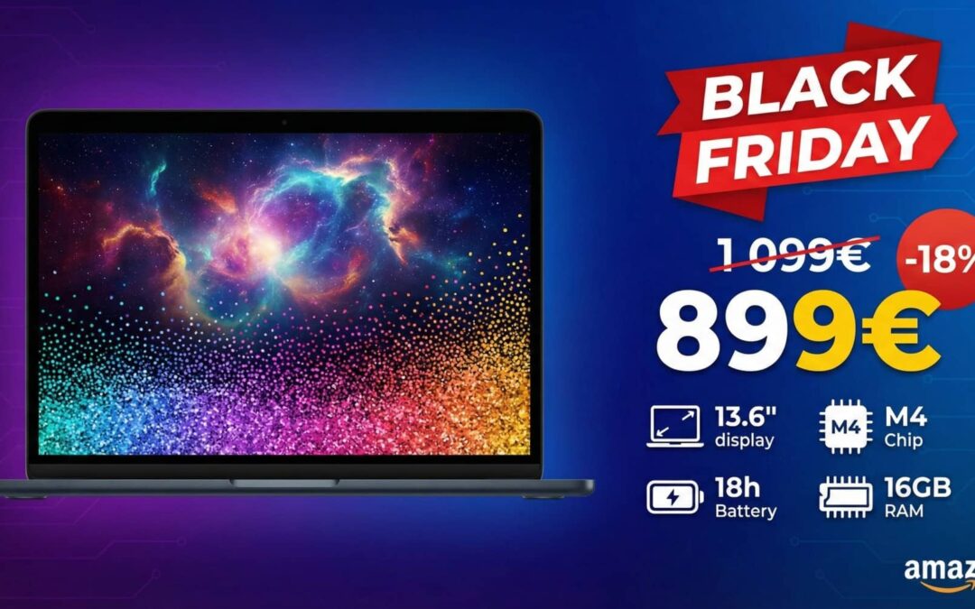 Amazon fracasse le prix du MacBook Air M4 13 pouces pour le Black Friday, n’attendez plus pour changer