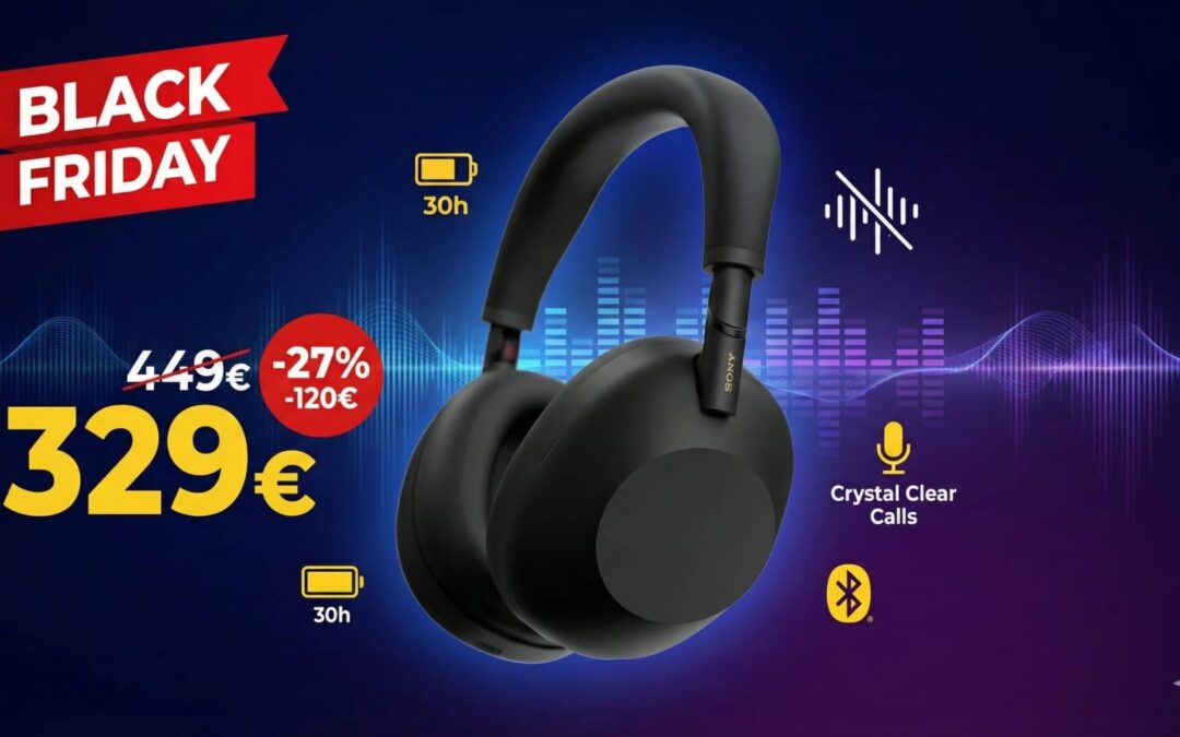 Sony WH-1000XM6 : le meilleur casque du monde s’écroule à 329€ pour le Black Friday